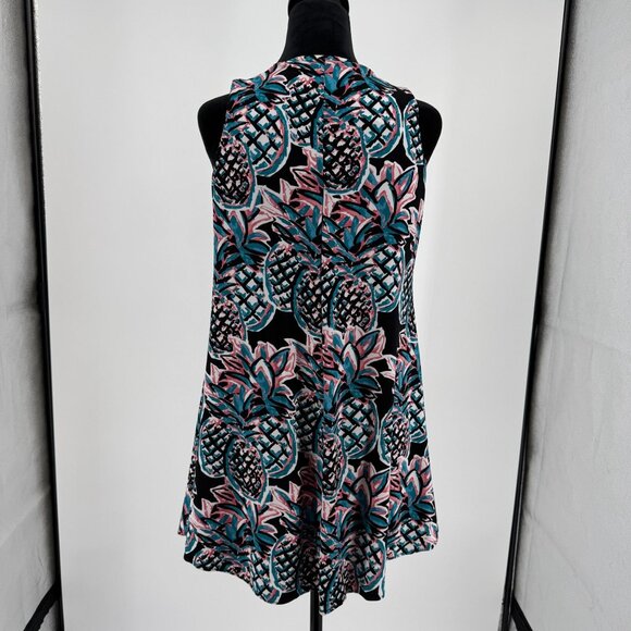 Pappagallo Tank Dress‎ Womens Size S Pineapple Print Stretch Tropical Sleeveless - Picture 6 of 7